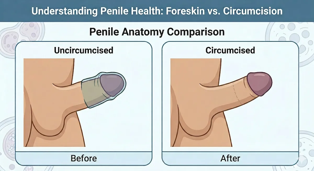 Adult circumcision procedure diagram explained by Dr. Mahyar Kashani, Long Island urologist