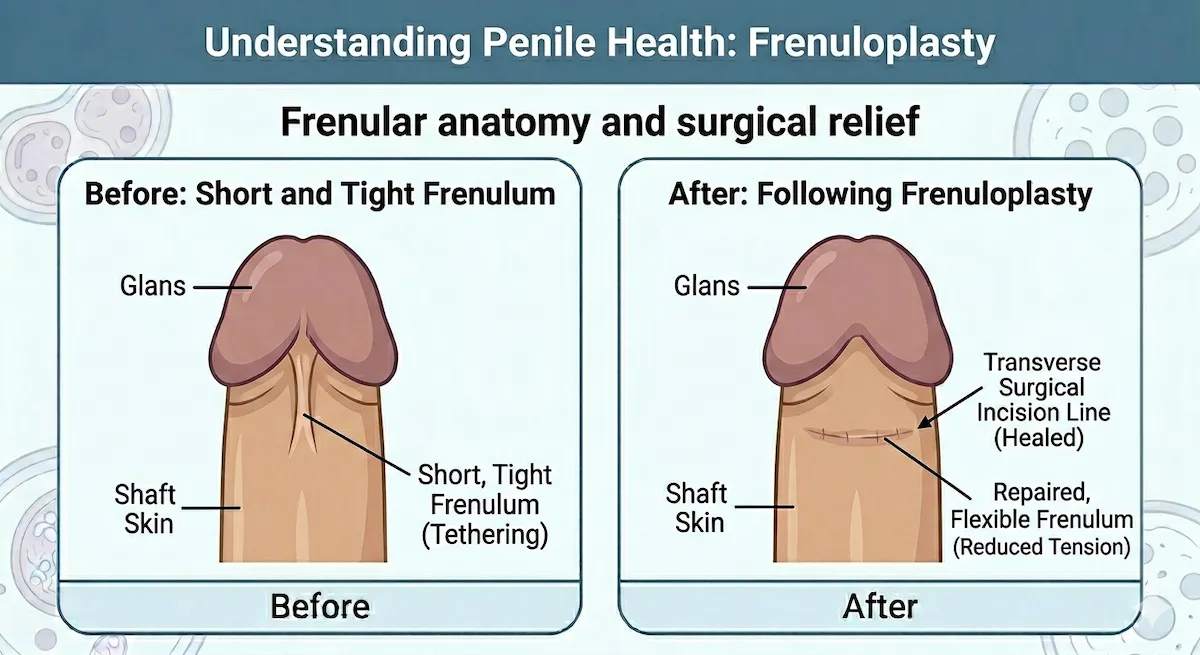 Frenuloplasty procedure explained by Dr. Mahyar Kashani, urologist Long Island New York